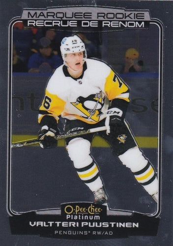 #252 Valtteri Puustinen - Pittsburgh Penguins - 2022-23 O-Pee-Chee Platinum Hockey