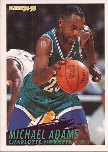#253 Michael Adams - Charlotte Hornets - 1994-95 Fleer Basketball