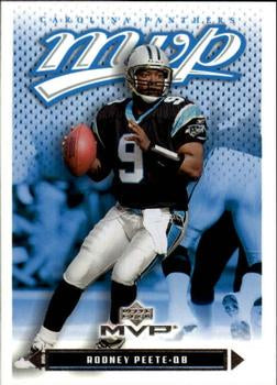 #253 Rodney Peete - Carolina Panthers - 2003 Upper Deck MVP Football