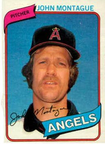 #253 John Montague - California Angels - 1980 Topps Baseball