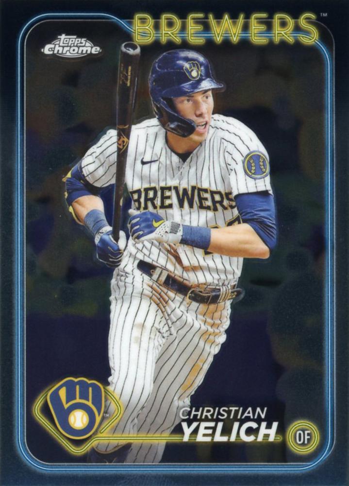 #253 Christian Yelich - Milwaukee Brewers - 2024 Topps Chrome Baseball