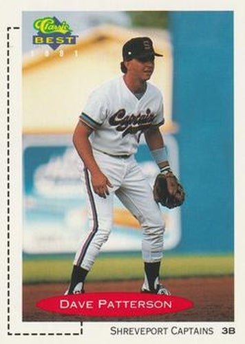 #253 Dave Patterson - Shreveport Captains - 1991 Classic Best Baseball