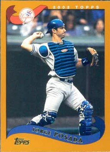 #253 Jorge Posada - New York Yankees - 2002 Topps Baseball