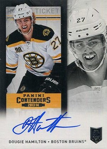 #253a Dougie Hamilton - Boston Bruins - 2013-14 Panini Contenders Hockey