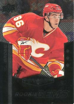 #166 T.J. Brodie - Calgary Flames - 2010-11 Upper Deck Black Diamond Hockey