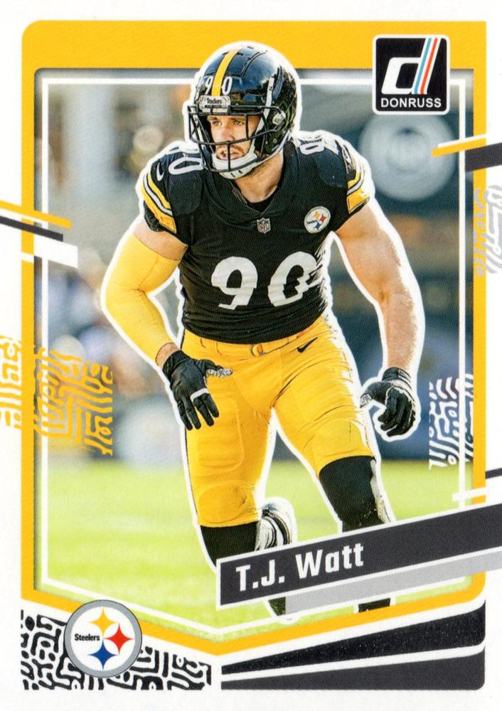 #254 T.J. Watt - Pittsburgh Steelers - 2023 Donruss Football
