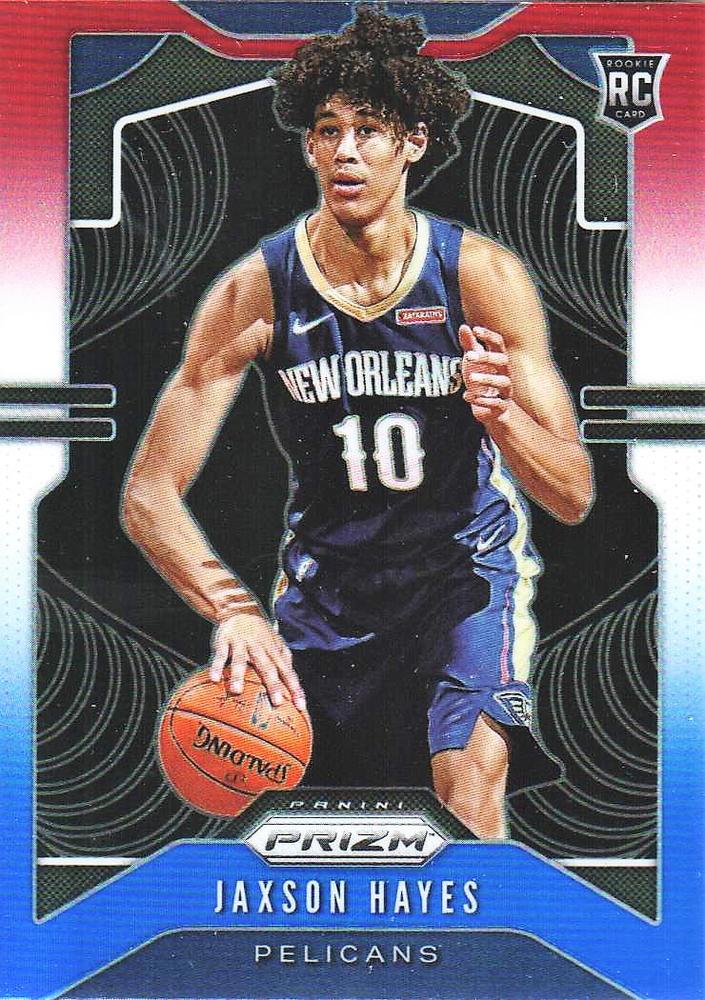#254 Jaxson Hayes - New Orleans Pelicans - 2019-20 Panini Prizm - Prizms Red White and Blue Basketball