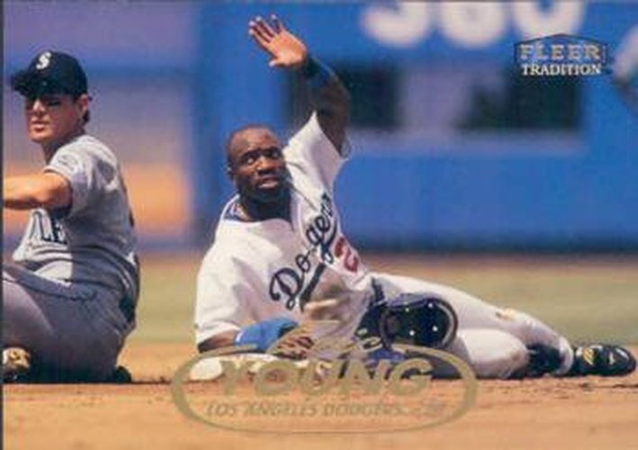 #254 Eric Young - Los Angeles Dodgers - 1998 Fleer Tradition Baseball