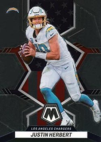 #254 Justin Herbert - Los Angeles Chargers - 2022 Panini Mosaic Football