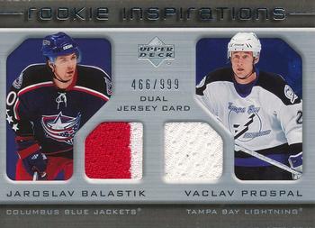 #254 Jaroslav Balastik / Vaclav Prospal - Columbus Blue Jackets / Tampa Bay Lightning - 2005-06 Upper Deck Rookie Update Hockey
