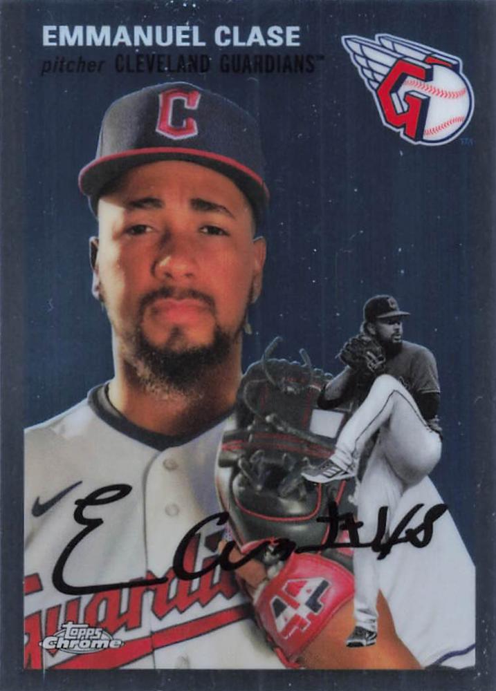 #254 Emmanuel Clase - Cleveland Guardians - 2023 Topps Chrome Platinum Anniversary Baseball