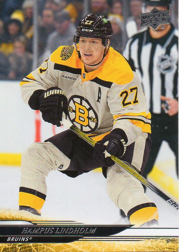 #255 Hampus Lindholm - Boston Bruins - 2024-25 Upper Deck Hockey