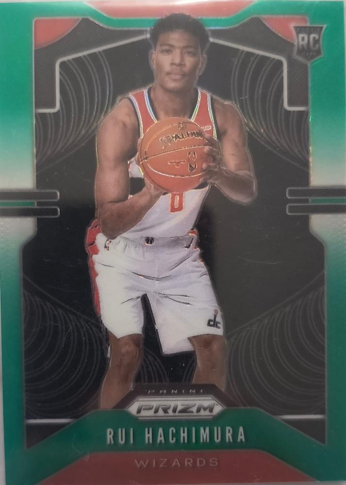 #255 Rui Hachimura - Washington Wizards - 2019-20 Panini Prizm - Prizms Green Basketball