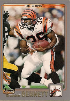#255 Brandon Bennett - Cincinnati Bengals - 2001 Topps Football