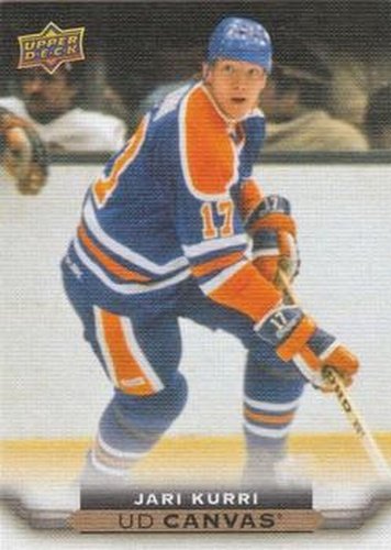 #C255 Jari Kurri - Edmonton Oilers - 2015-16 Upper Deck - UD Canvas Hockey