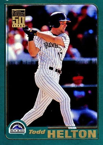 #255 Todd Helton - Colorado Rockies - 2001 Topps Baseball