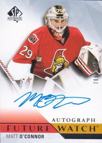 #255 Matt O'Connor - Ottawa Senators - 2015-16 SP Authentic Hockey