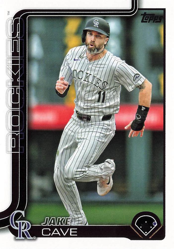 #256 Jake Cave - Colorado Rockies - 2025 Topps Baseball