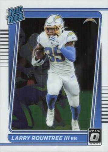 #256 Larry Rountree III - Los Angeles Chargers - 2021 Donruss Optic Football