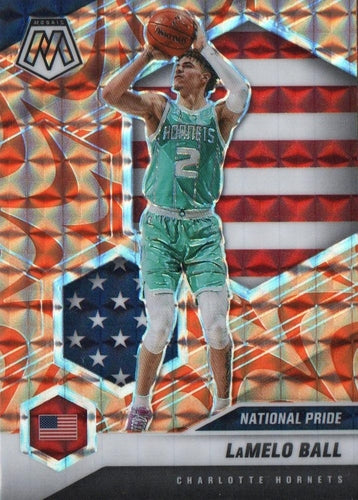 #257 LaMelo Ball - Charlotte Hornets - 2020-21 Panini Mosaic - Mosaic Reactive Orange Basketball