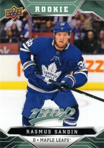 #258 Rasmus Sandin - Toronto Maple Leafs - 2019-20 Upper Deck MVP Hockey