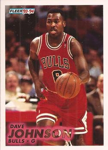 #258 Dave Johnson - Chicago Bulls - 1993-94 Fleer Basketball