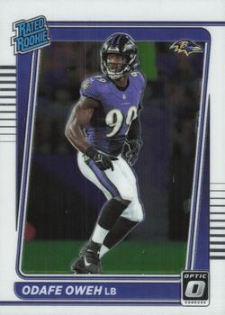 #258 Odafe Oweh - Baltimore Ravens - 2021 Donruss Optic Football