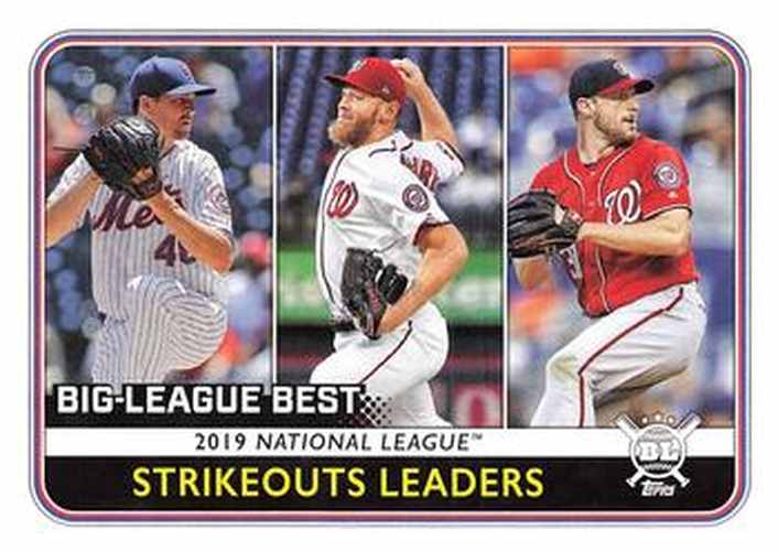 #258 Jacob deGrom / Stephen Strasburg / Max Scherzer - New York Mets / Washington Nationals / Washington Nationals - 2020 Topps Big League Baseball