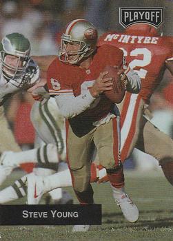 #258 Steve Young - San Francisco 49ers - 1993 Playoff Football
