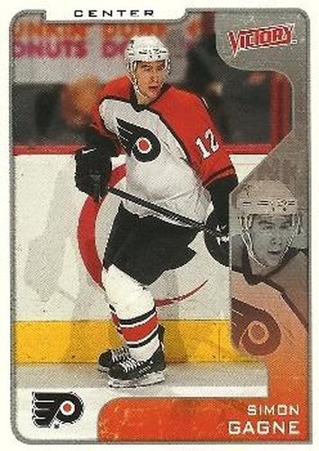 #258 Simon Gagne - Philadelphia Flyers - 2001-02 Upper Deck Victory Hockey