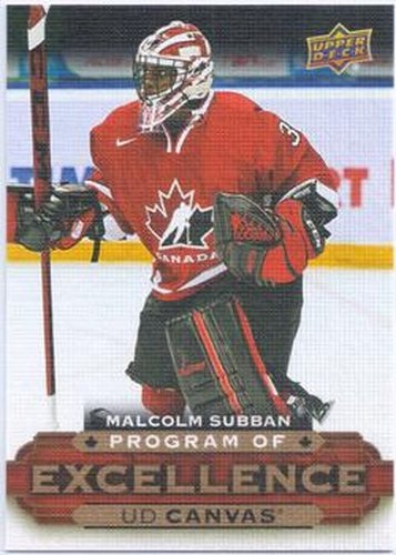 #C258 Malcolm Subban - Canada - 2015-16 Upper Deck - UD Canvas Hockey