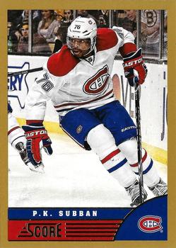 #259 P.K. Subban - Montreal Canadiens - 2013-14 Score - Gold Hockey