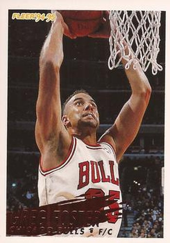 #259 Greg Foster - Chicago Bulls - 1994-95 Fleer Basketball
