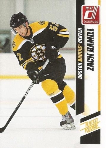 #259b Zach Hamill - Boston Bruins - 2010-11 Donruss Hockey