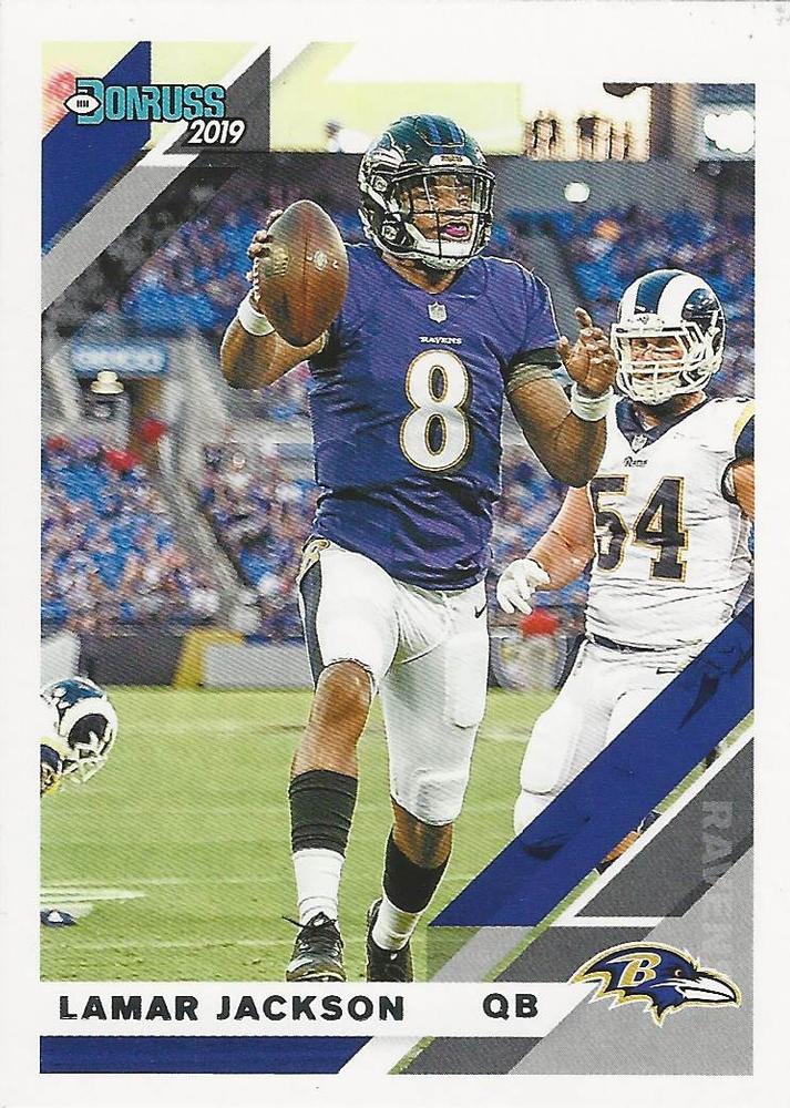 #25V Lamar Jackson - Baltimore Ravens - 2019 Donruss Football