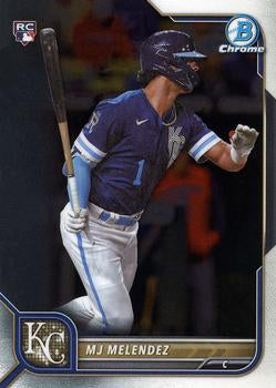 #25 MJ Melendez - Kansas City Royals - 2022 Bowman Chrome Baseball