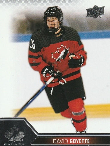 #25 David Goyette - Canada - 2022-23 Upper Deck Team Canada Juniors Hockey