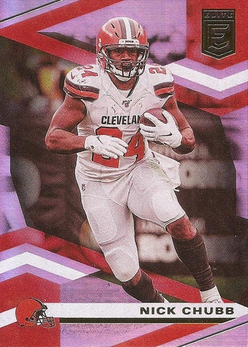 #25 Nick Chubb - Cleveland Browns - 2020 Donruss Elite Football