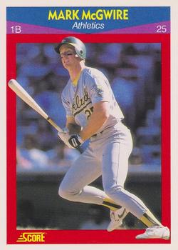 #25 Mark McGwire - Oakland Athletics - 1990 Score 100 Superstars Baseball