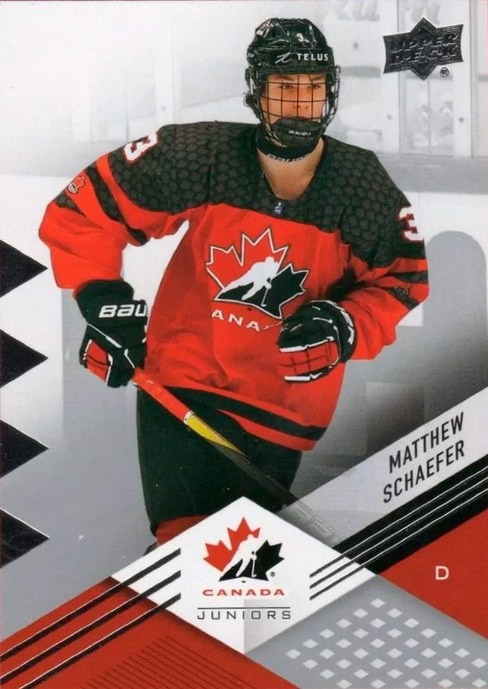 #25 Matthew Schaefer - Canada - 2024 Upper Deck Team Canada Juniors Hockey