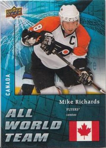 #AW25 Mike Richards - Philadelphia Flyers - 2009-10 Upper Deck - All World Team Hockey