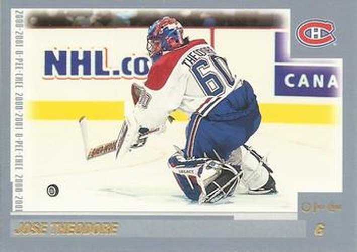 #25 Jose Theodore - Montreal Canadiens - 2000-01 O-Pee-Chee Hockey