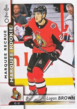 #625 Logan Brown - Ottawa Senators - 2017-18 O-Pee-Chee Hockey