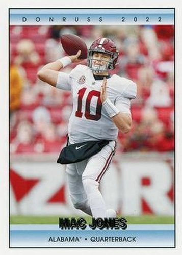 #25 Mac Jones - Alabama Crimson Tide - 2022 Panini Chronicles Draft Picks - Donruss Retro Football