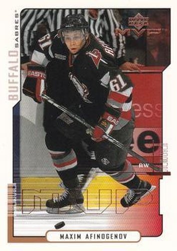 #25 Maxim Afinogenov - Buffalo Sabres - 2000-01 Upper Deck MVP Hockey