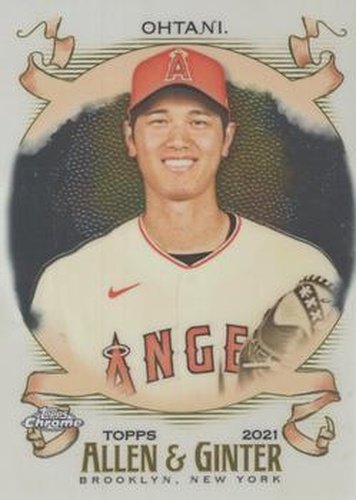 #25 Shohei Ohtani - Los Angeles Angels - 2021 Topps Allen & Ginter Chrome Baseball