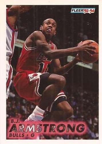 #25 B.J. Armstrong - Chicago Bulls - 1993-94 Fleer Basketball