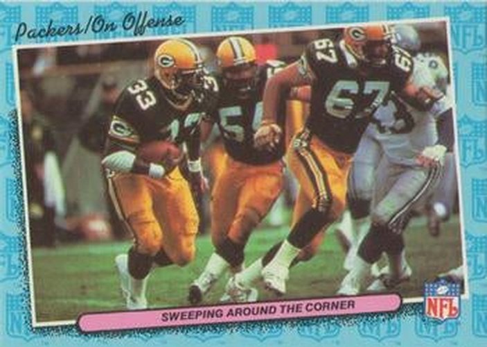 #25 Sweeping Around the Corner Offense - Green Bay Packers - 1986 Fleer Team Action Football