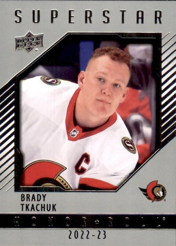 #HR-25 Brady Tkachuk - Ottawa Senators - 2022-23 Upper Deck - Honor Roll Hockey