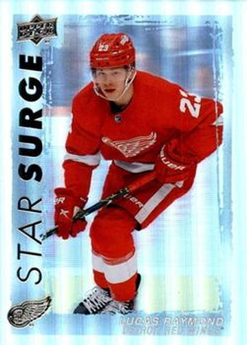 #SS-25 Lucas Raymond - Detroit Red Wings - 2023-24 Upper Deck - Star Surge Hockey